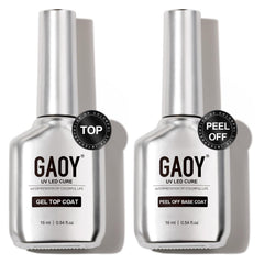 GAOY front packaging of set showing both 16ml bottles and chrome design for clarity