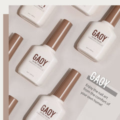 GAOY gel curing under LED lamp ensuring fast, fully cured durable manicure