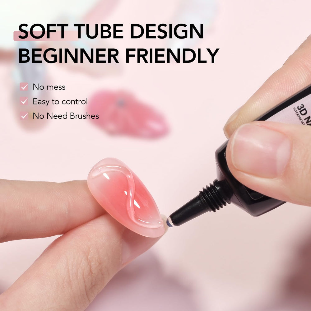 GAOY clear gel swatch showing smooth texture for carving and molding