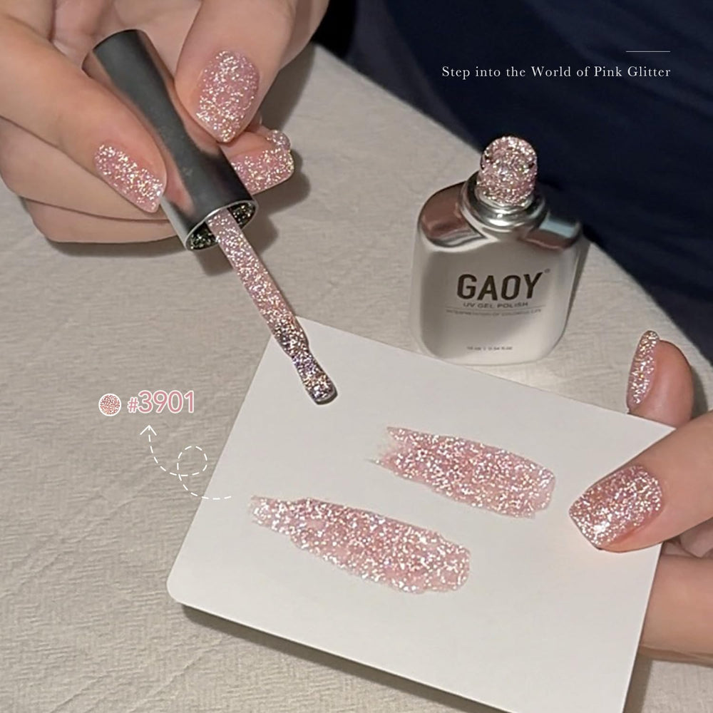 GAOY glitter under flash close detail illustrating diamond-like sparkle effect