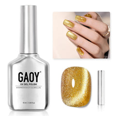 GAOY bottle front view showing color and label, conveys premium sparkle