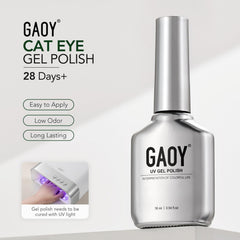 GAOY bottle next to magnet showing package contents and travel-friendly size benefit