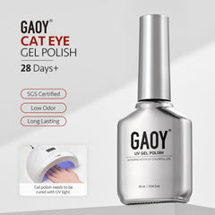 GAOY hands in lifestyle shot displaying finished manicure and glossy shine benefit
