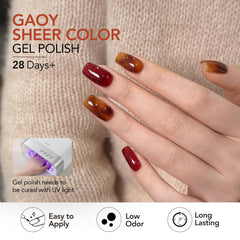 GAOY home manicure station lifestyle scene showing easy at-home use