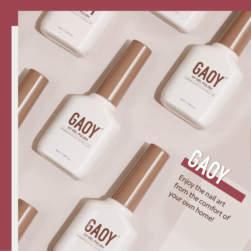 GAOY in-use at-home manicure demonstrating salon-style cured results