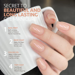 GAOY in-use manicure on hand demonstrating natural look and long-lasting benefit