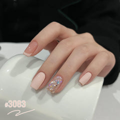 GAOY salon hand model wearing mixed pink manicure demonstrating durable finish