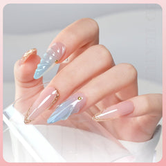 GAOY being used to sculpt a 3D flower on a nail for intricate designs