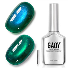 GAOY bottle front label showing Jade Teal color and branding for clear identification