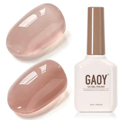 GAOY front bottle showing 16ml label and true nude shade, clear presentation and volume