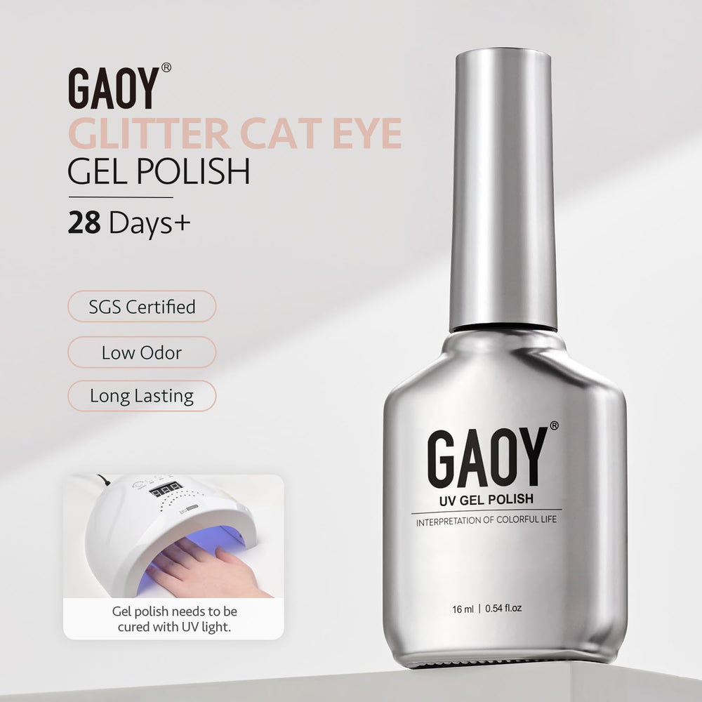 GAOY finished manicure lifestyle shot showing wearable nude-pink glow
