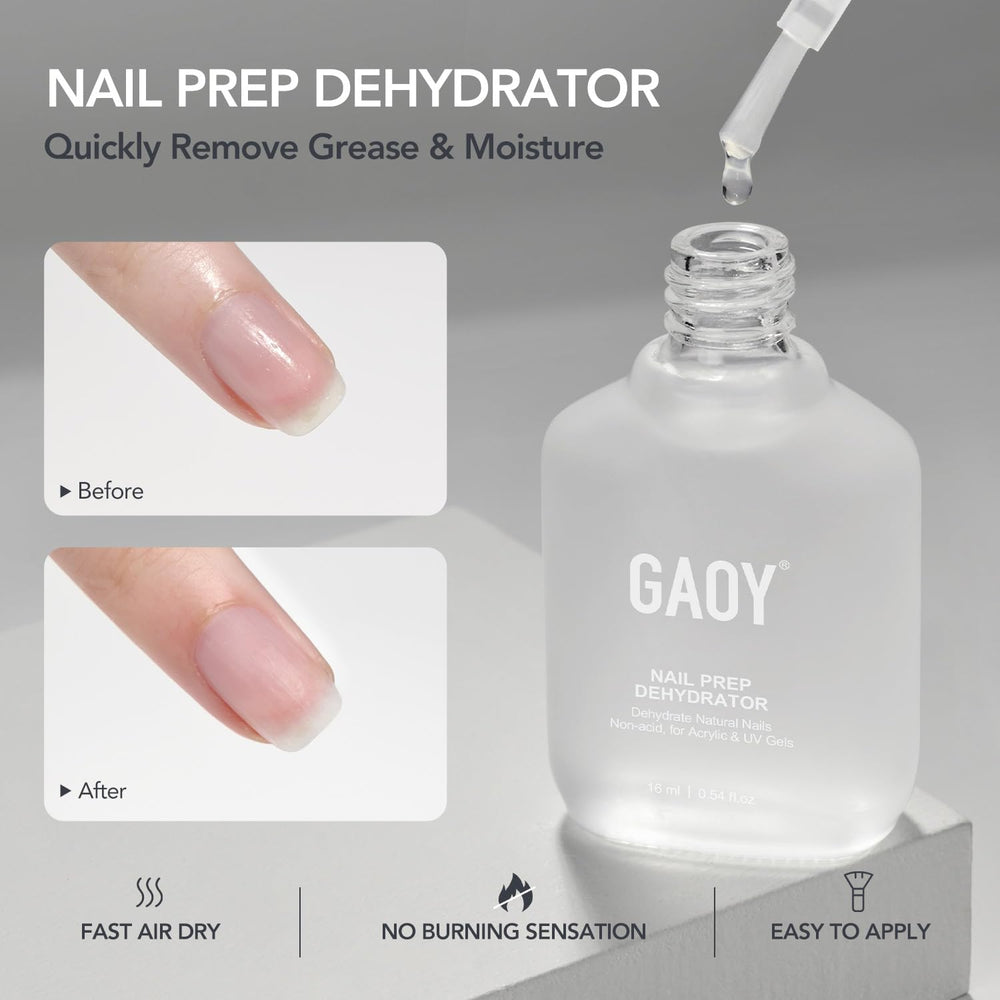 GAOY bottle label close-up highlighting acid-free primer details