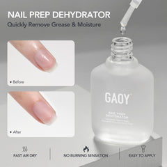 GAOY bottle label close-up highlighting acid-free primer details