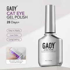 GAOY label close-up highlighting ingredients and low-odor certification benefit