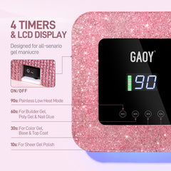 GAOY close-up of 39 LED array showing even light distribution and fast curing benefit