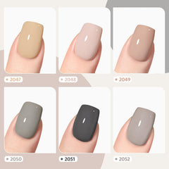 GAOY nails styled with neutral outfit demonstrating versatile everyday look benefit