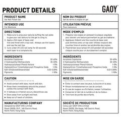 GAOY finished manicure in lifestyle setting for party-ready glam