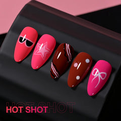 GAOY finished manicure lifestyle scene highlighting bold neon results