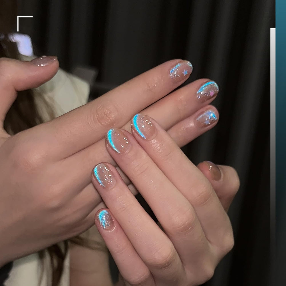 GAOY close-up gel texture showing holographic glitter for reflective shine