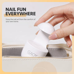 GAOY curing gel polish on nails for quick at-home finishing