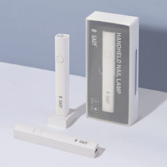 GAOY mini lamp front view showing compact design and quick cure benefit