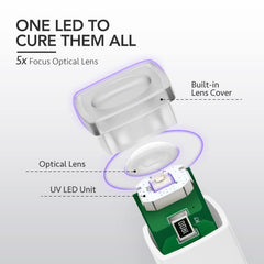 GAOY lamp held in hand to show scale and portability benefit