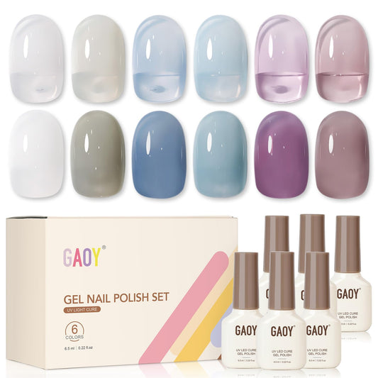 GAOY mizzle gel set front packaging showing six milky jelly bottles and kit benefit