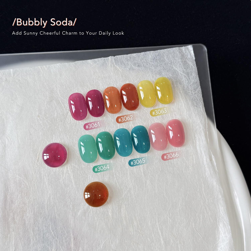 GAOY layered sheer gradient nail art demonstrating mix-and-match customization