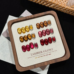 GAOY on manicured hand in lifestyle scene highlighting salon-quality sparkle at home