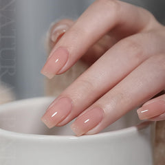 GAOY brush stroke of gel polish showing smooth application and translucence