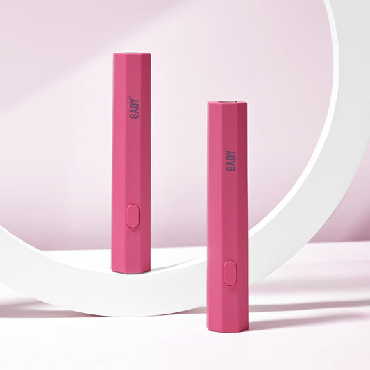 GAOY octagon rosy front view showing compact lamp and fast curing benefit