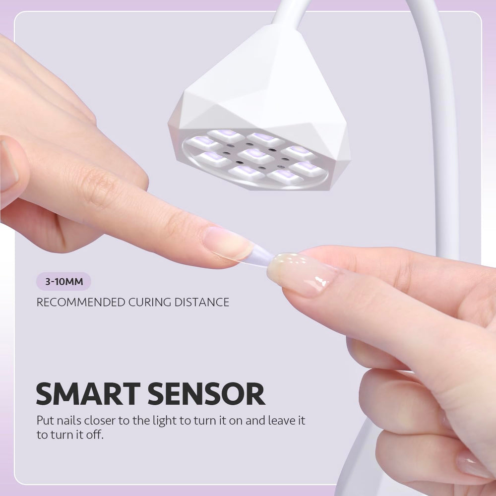 GAOY Omin-Cure LED array detail showing nine dual-source bulbs for even curing