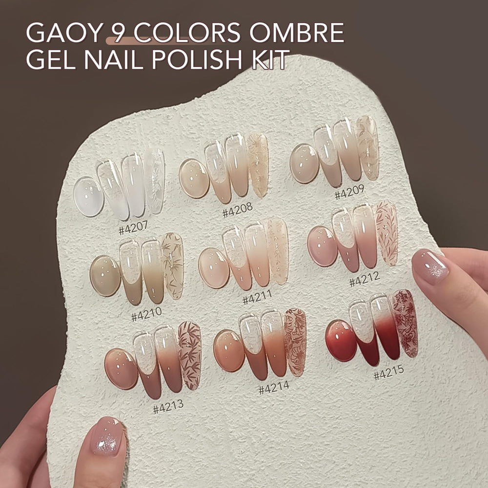 GAOY swatches showing smooth ombre gradients for design ideas