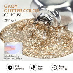 GAOY packaging label detail displaying product name and soak-off feature