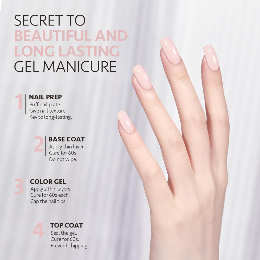 GAOY close-up of painted fingernail, neat salon-quality finish