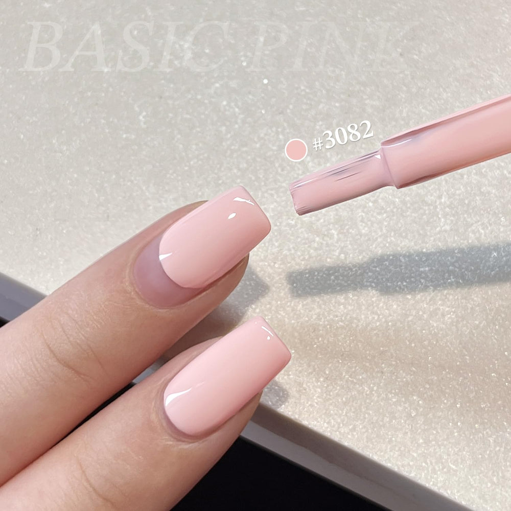GAOY pink swatch on fingertips close-up showing even coverage benefit