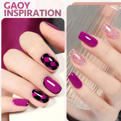 GAOY brush stroke swatch displaying rich plum pigment and even coverage