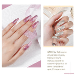 GAOY polish being applied on nails demonstrating smooth coverage and precision