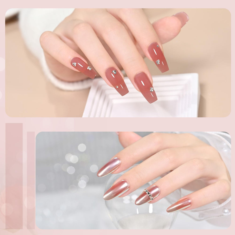 GAOY poly gel application on nail with brush demonstrating precise control