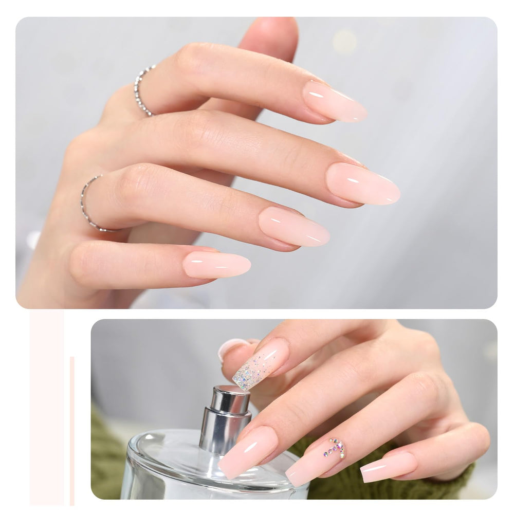 GAOY poly gel close-up stroke illustrating smooth spread with slip solution benefit