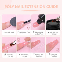 GAOY poly gel in salon setting highlighting professional finish benefit