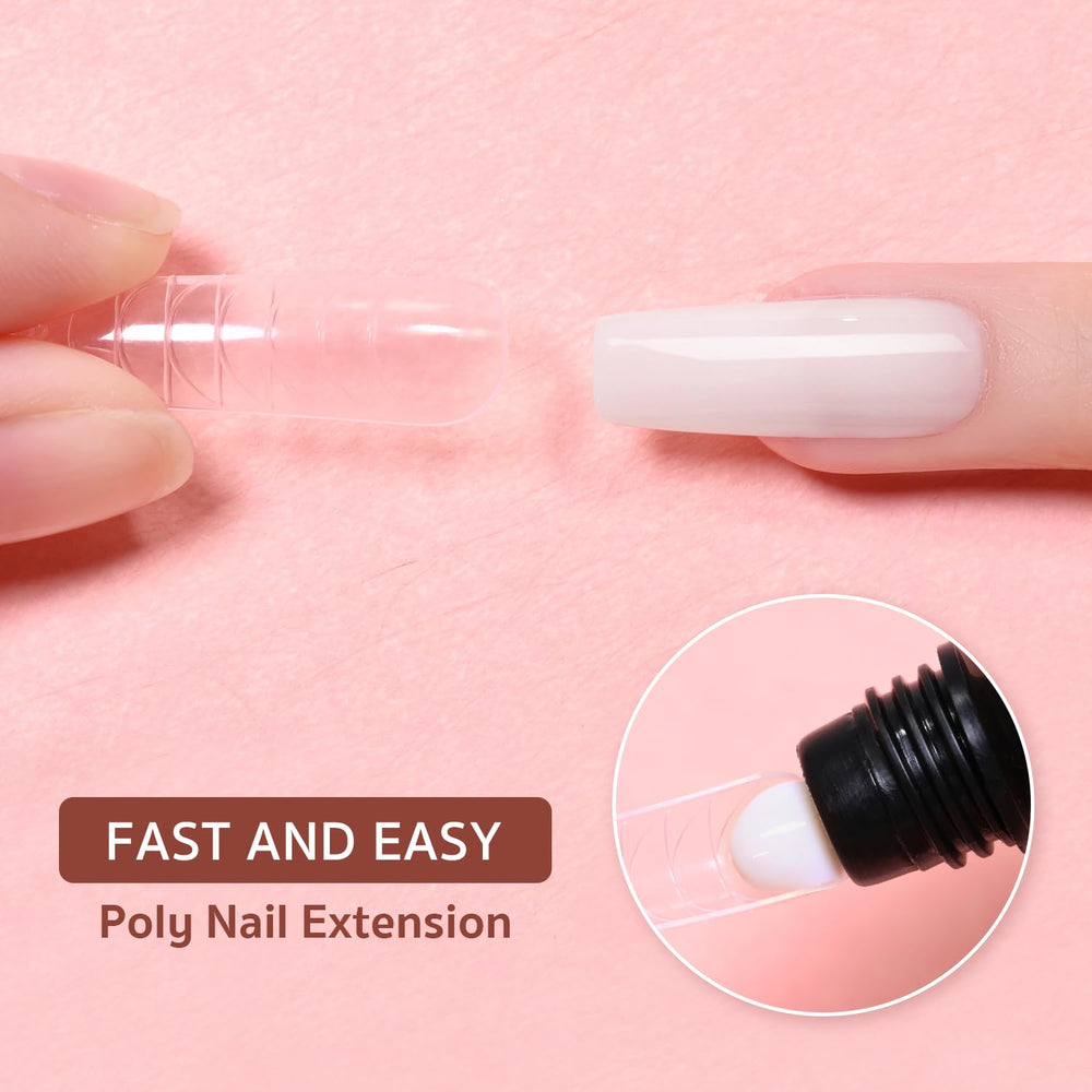 GAOY close-up of smooth poly gel texture displaying easy shaping
