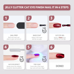 GAOY finished salon-style manicure on hand in lifestyle setting showcasing durable glossy holographic finish
