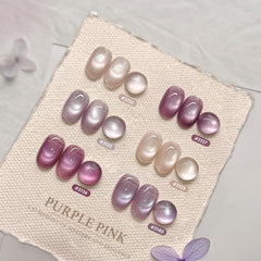 GAOY six gel polish bottles arranged with visible color swatches