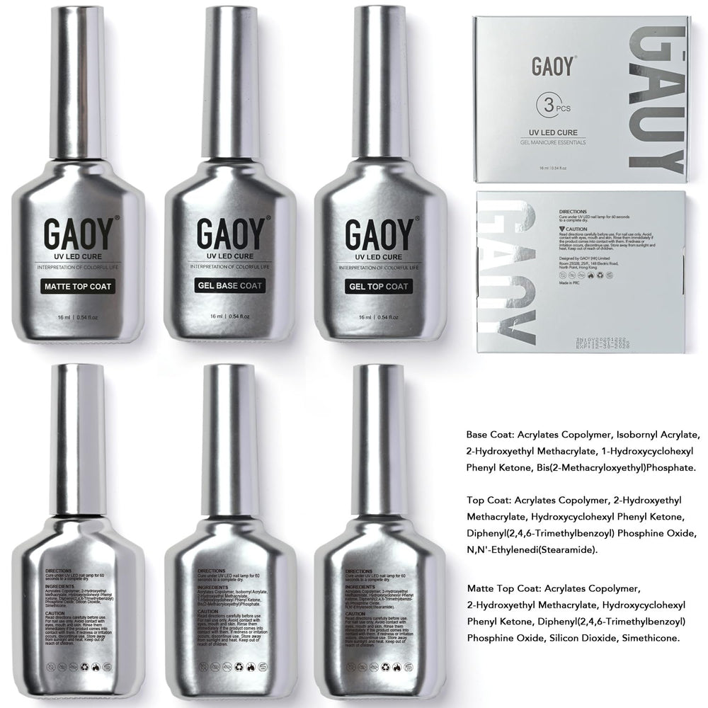GAOY staged manicure lifestyle shot showing kit in salon setting for long-lasting wear