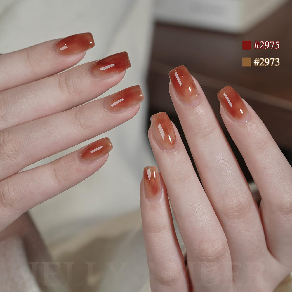 GAOY swatch stack displaying translucent fall colors for easy selection