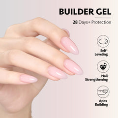 GAOY six color swatches on stick showing milky white pink nude sheer jelly tones