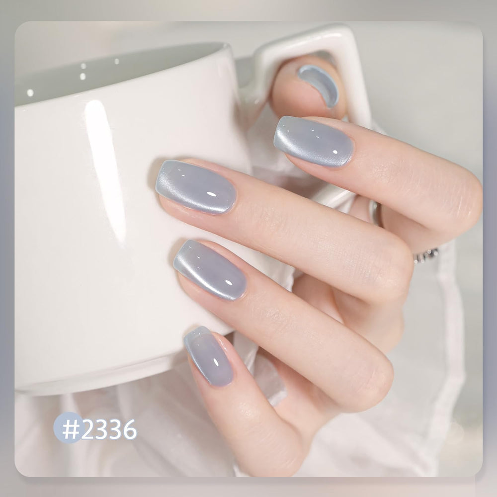 GAOY swatches on nails demonstrating green blue pink holographic shifts and wearable sparkle