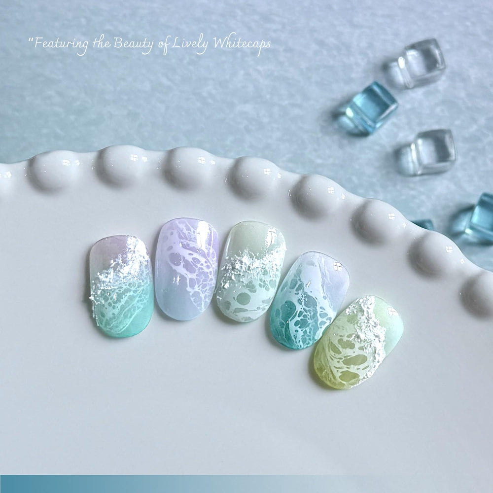 GAOY gel texture on palette showing fluid consistency for predictable spreading