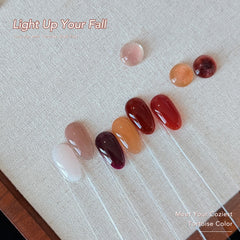 GAOY jelly gel drop close-up showing sheer texture and buildable color benefit